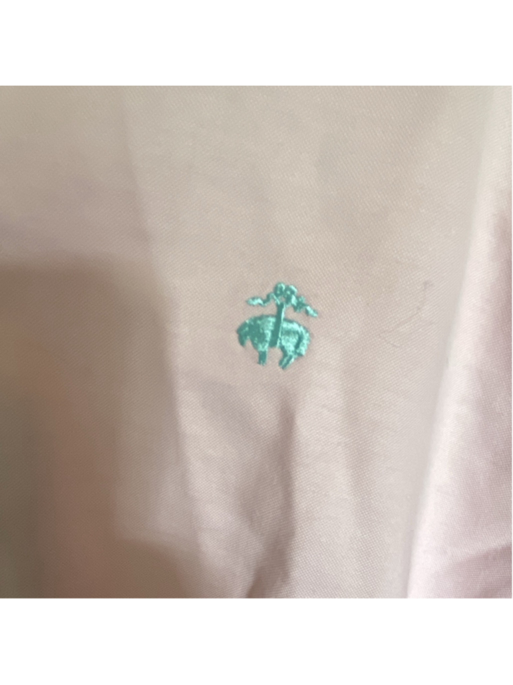Brooks Brothers Men's Golden Fleece L Pink Solid Cotton Woven Button-Down Shirt - Picture 3 of 5